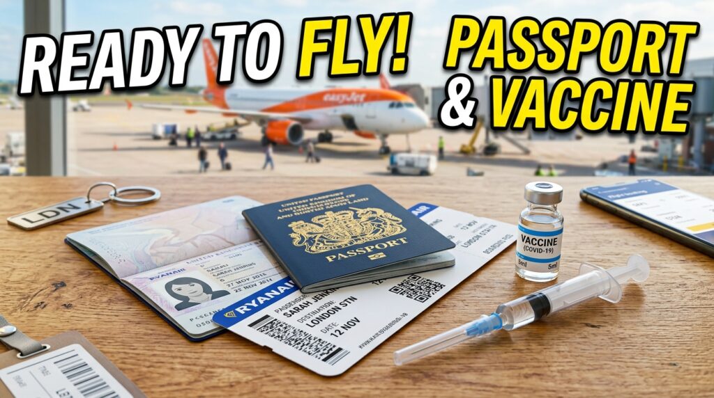 Airplane-ticket-passport-vaccine