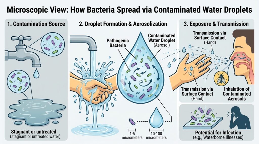 Bacteria-spreading-through-water
