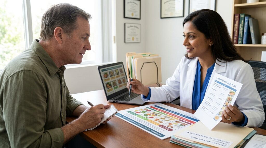 Doctor-explaining-diet-to-patient