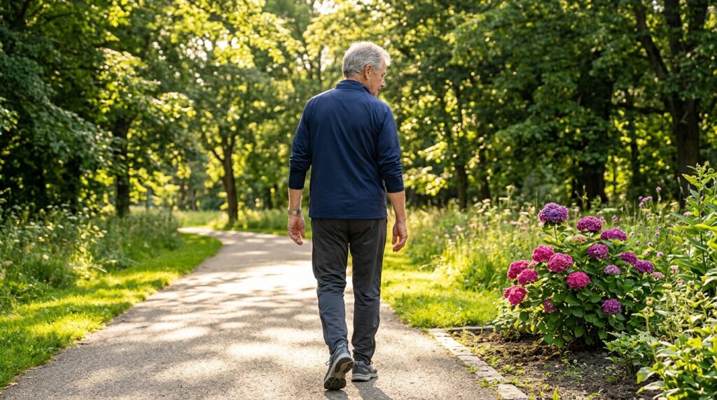 Elderly-person-walking-in-sunlight