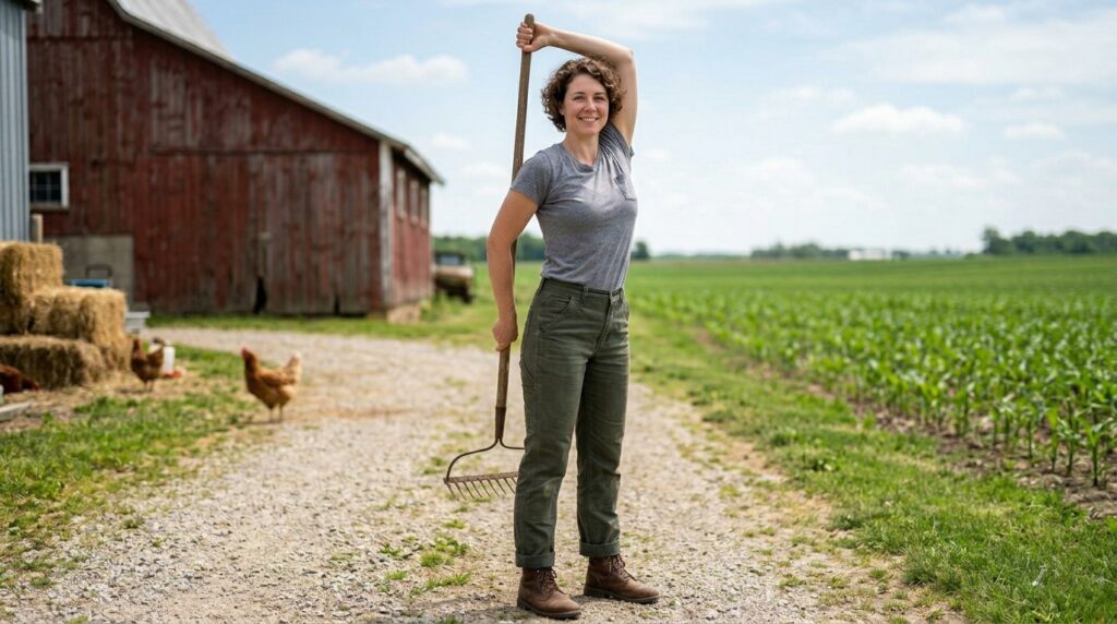 Farm-worker-stretching-shoulders