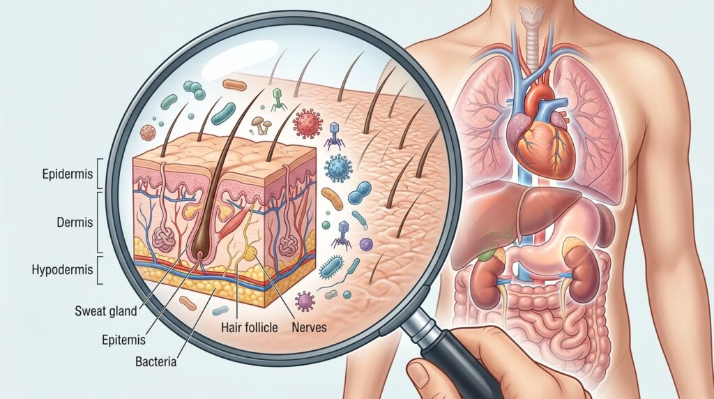 Magnifying-glass-observing-skin