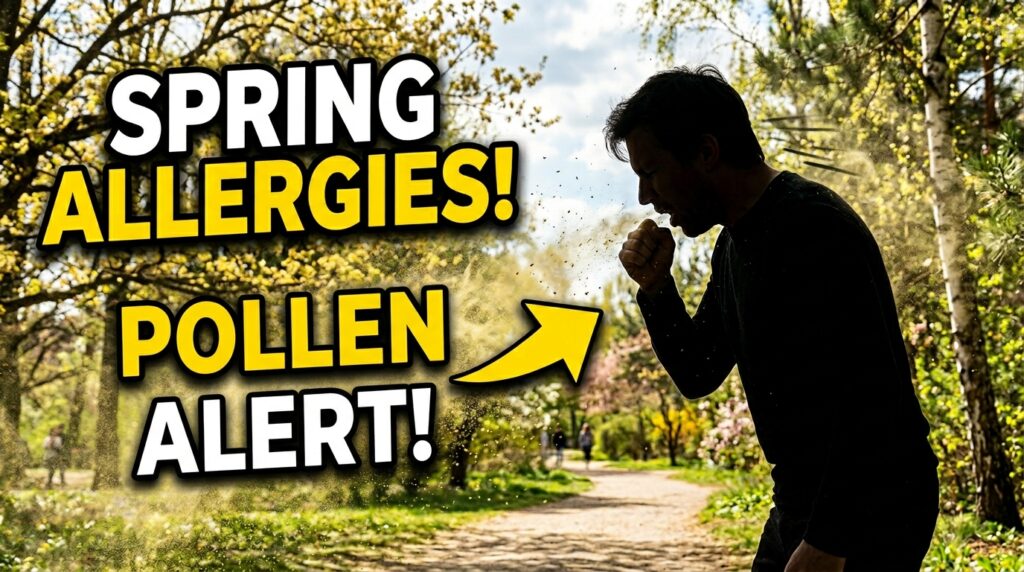 Man-coughing-in-pollen
