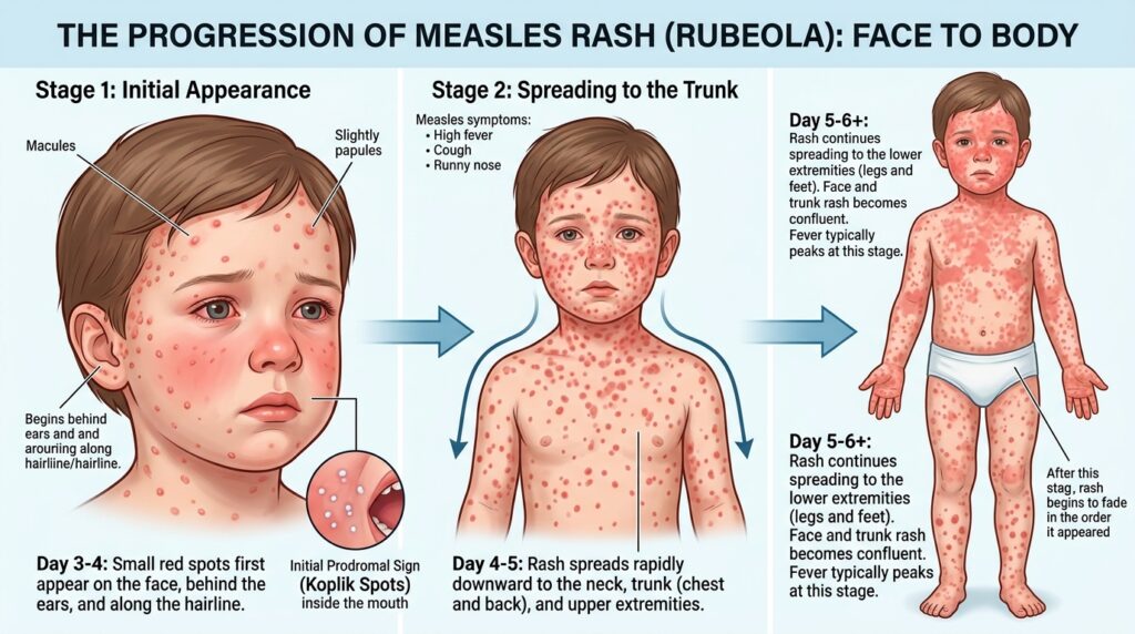 Measles-rash-progression-face-body
