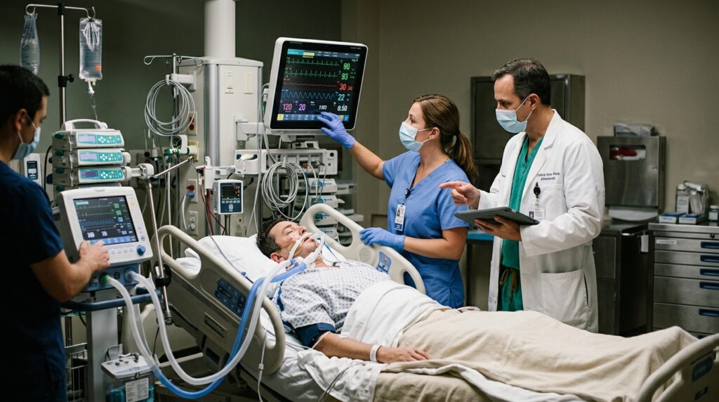 Medical-staff-caring-for-patient