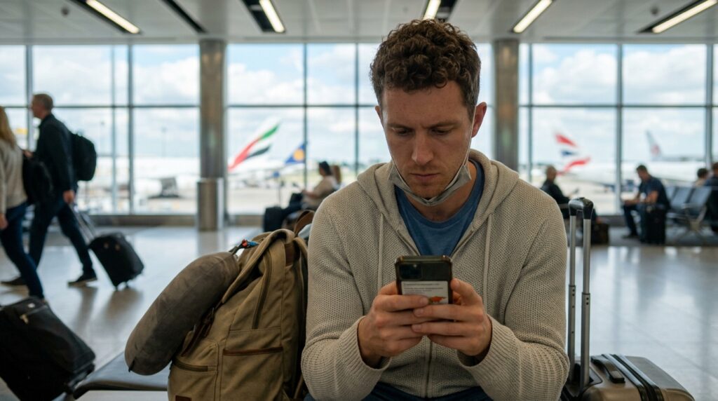 Traveler-searching-disease- information