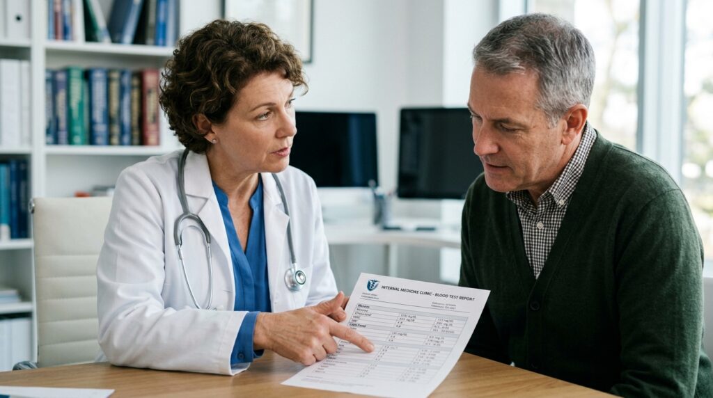 Explanation-of-internal-medicine- specialist's-blood-test