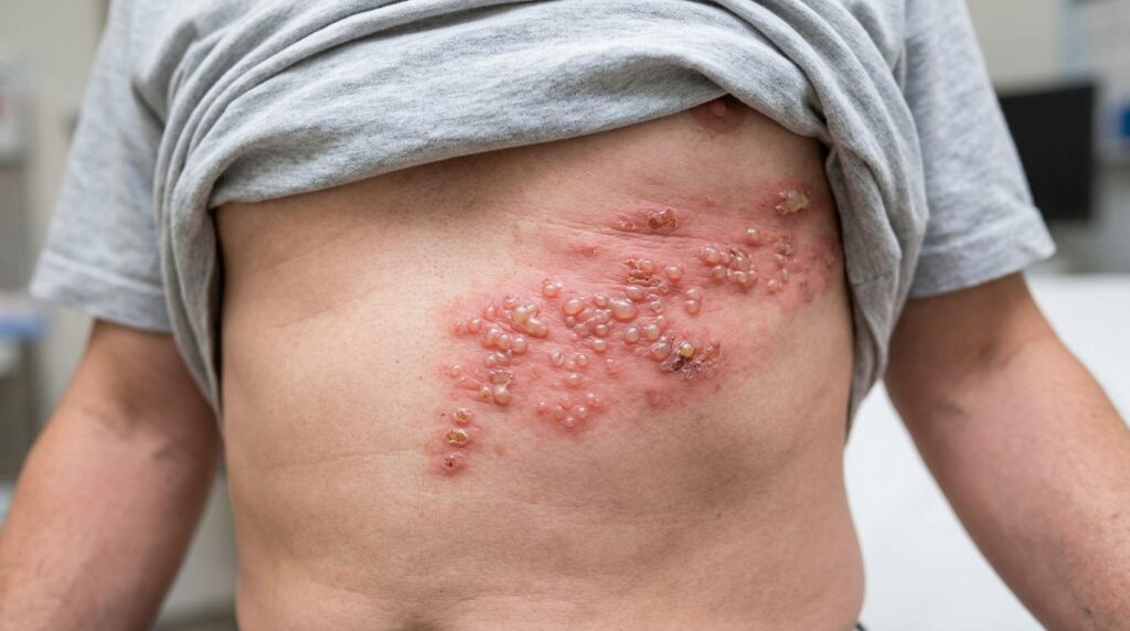 shingles-blister