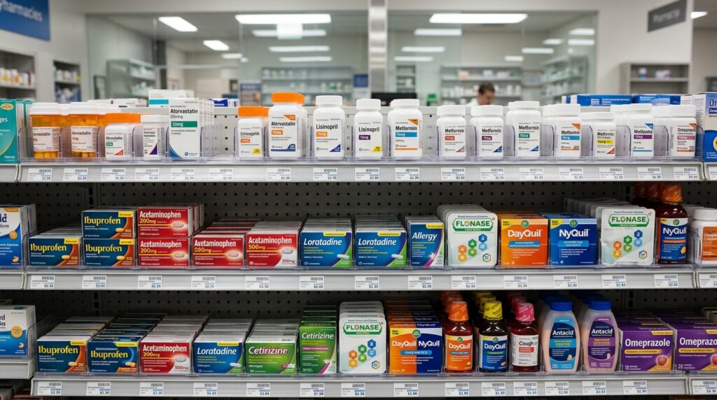 medicines-on-the-shel-of-a- pharmacy