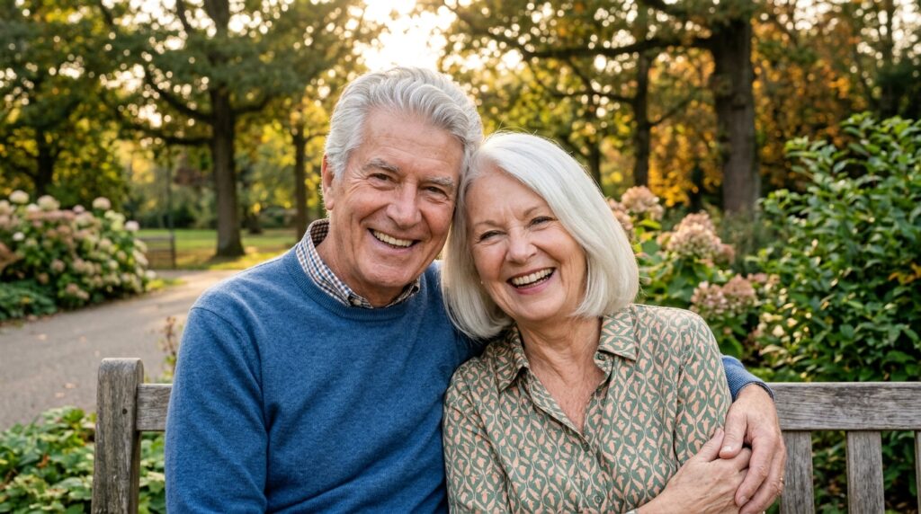 an-elderly-couple-with-strong- glossy-hair