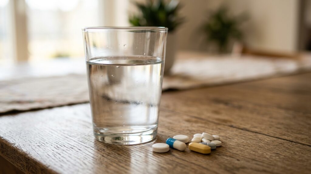 pills-and-water