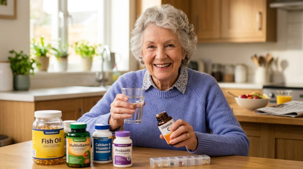 an-elderly-man-who-takes-care-of- his-health-with-nutritional- supplements